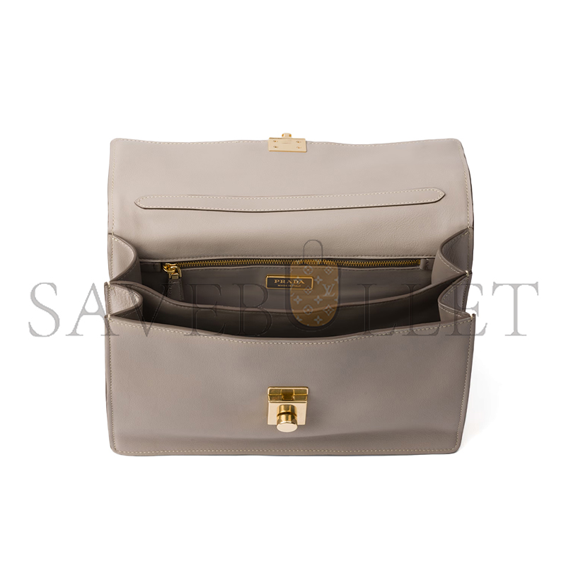 PRADA SOFT SOUND MEDIUM LEATHER SHOULDER BAG 1BN023 (28*16*10cm)